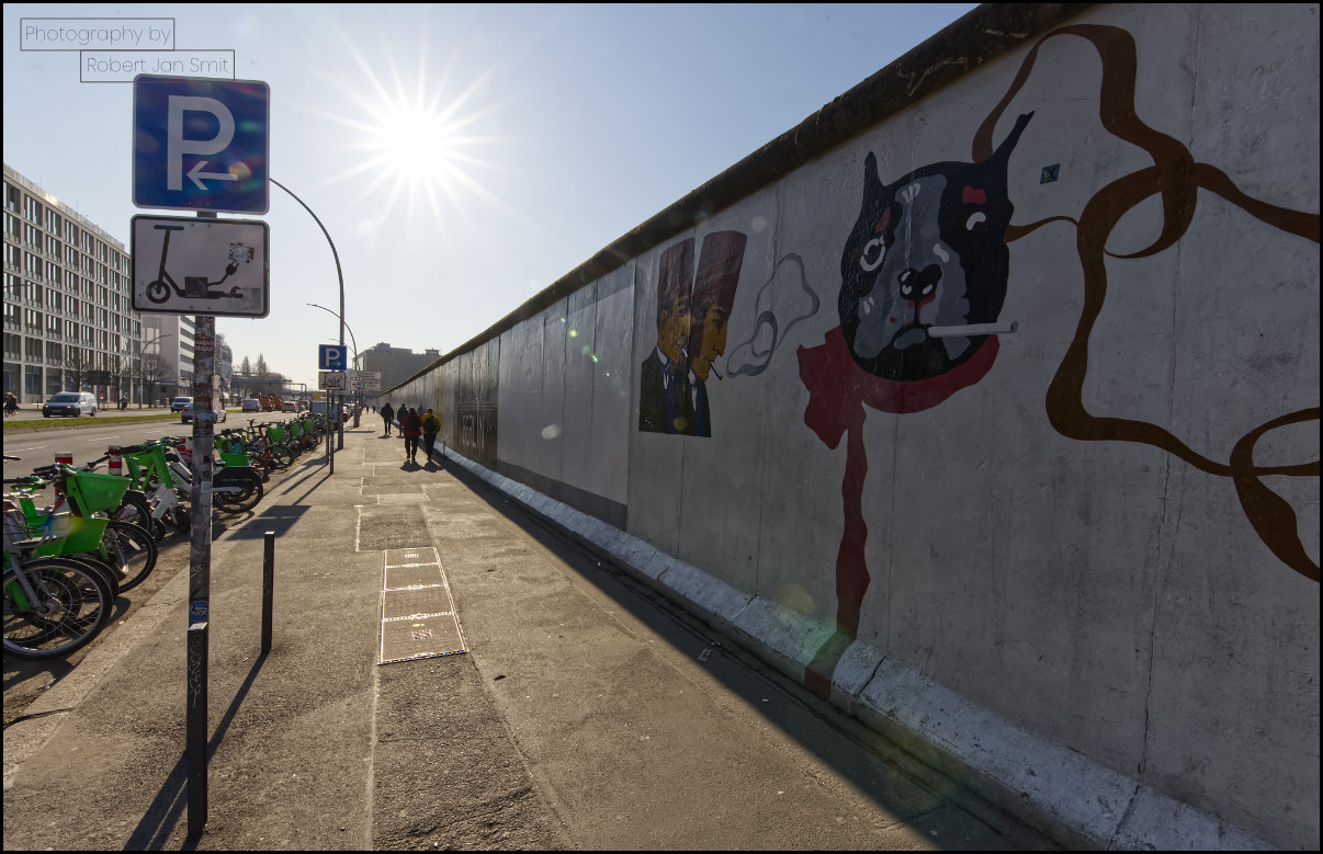 de Berlijse Muur, de scheiding tussen Oost en West
