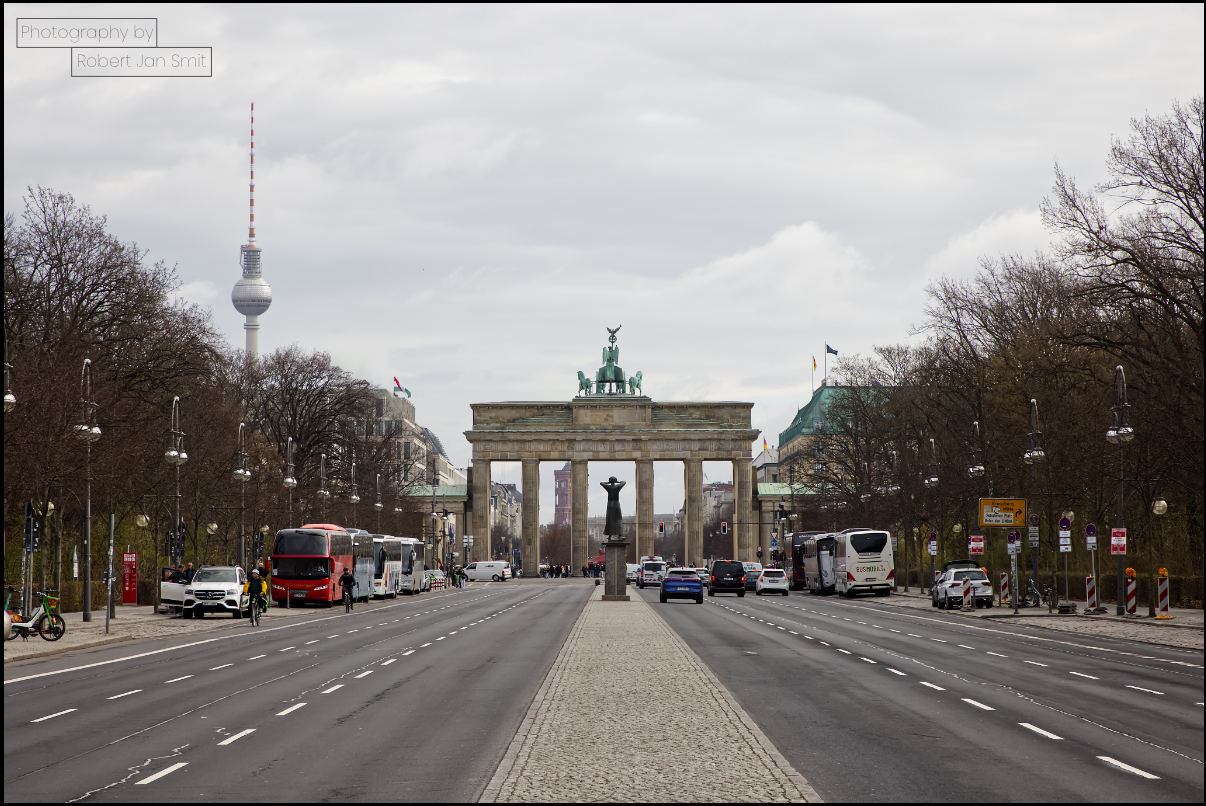 Brandenburger Tor met der Rufer 
