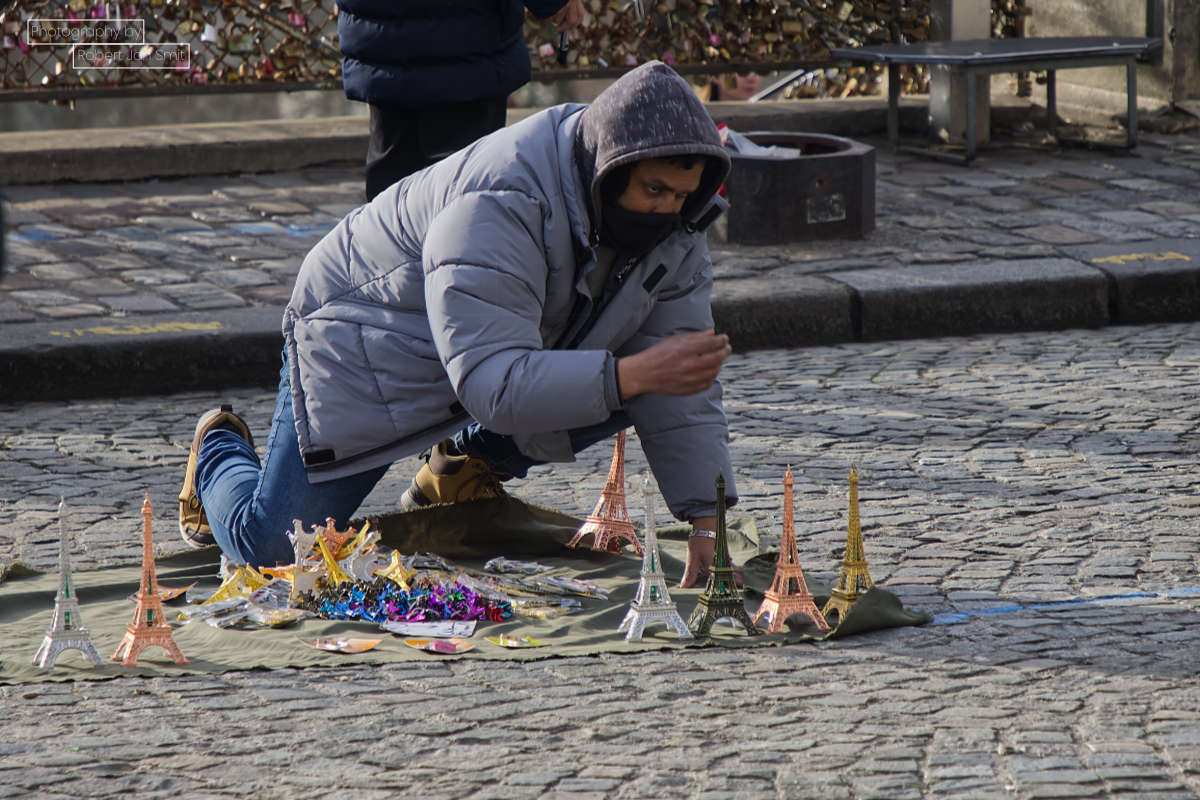 straatverkoper bij Sacré- Cœur 