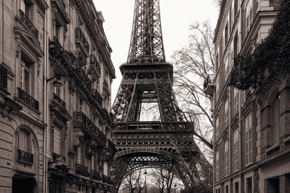 Eiffeltoren op grootformaatfoto