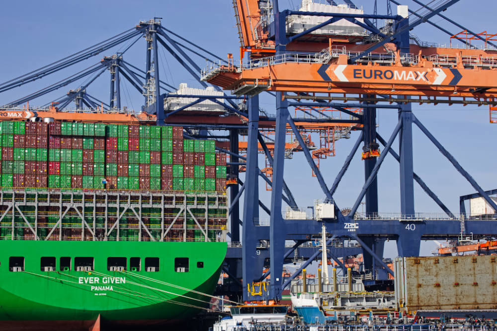 Containerschip de Ever Given