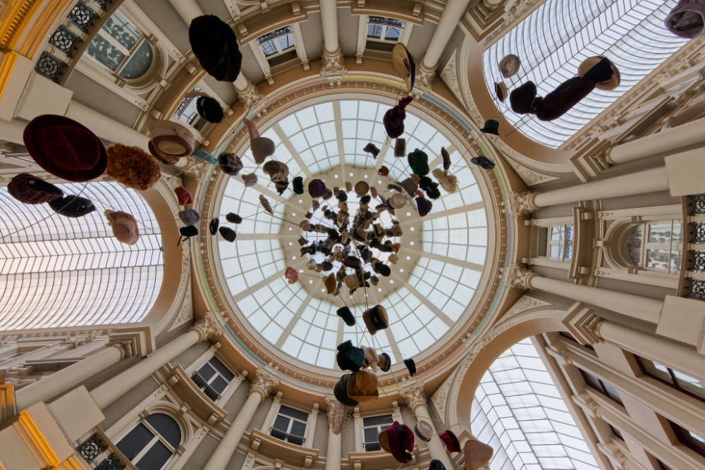 Koepel van de Passage in Den Haag op grootformaatfoto