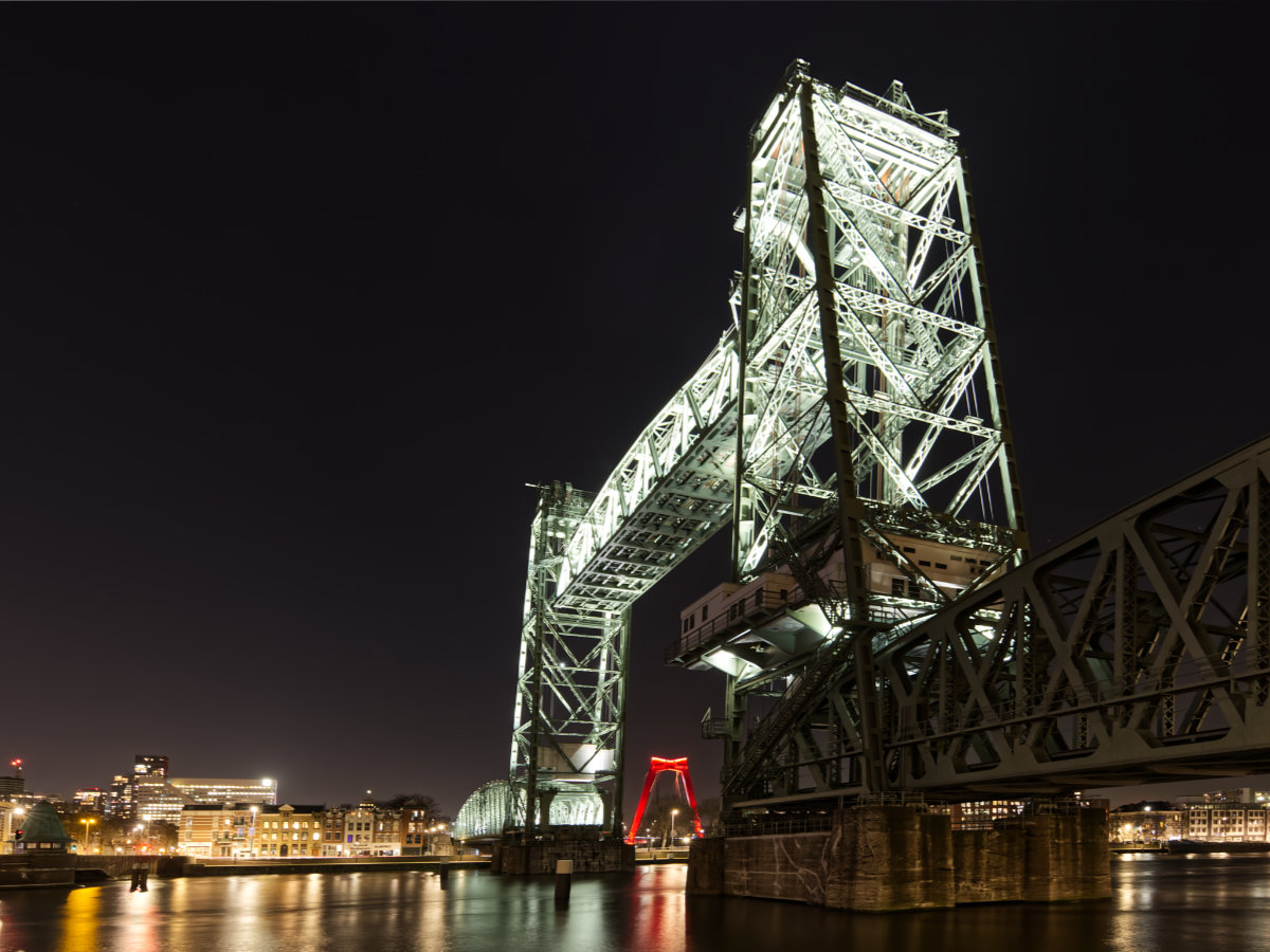 De Hef bij Nacht - Rotterdam