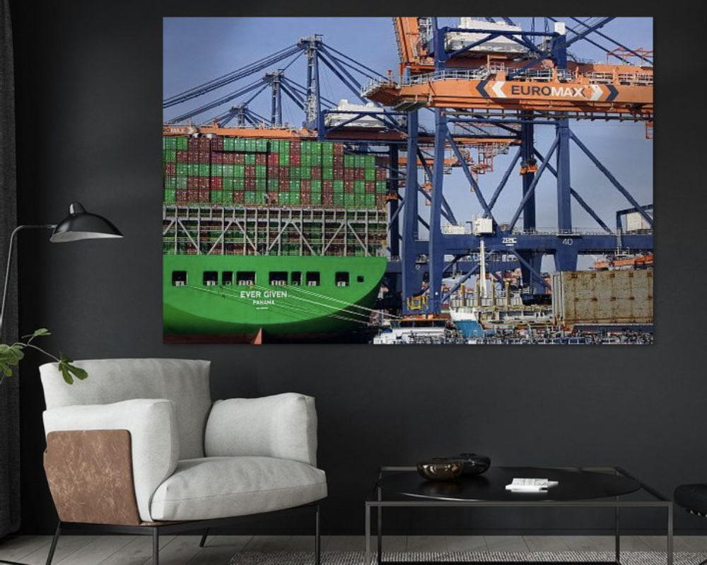 Containerschip de Ever Given 